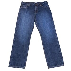 Carhartt Relaxed Fit Jeans Mens 36x32 Dark Wash Blue Denim